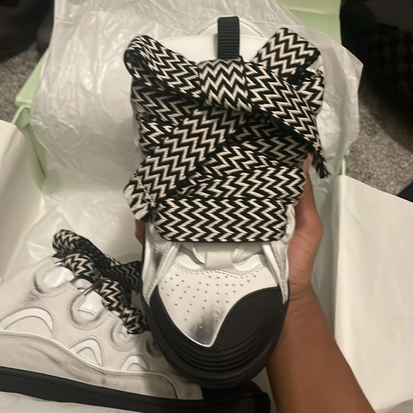 SSENSE EXCLUSIVE Lanvin Curb Sneakers - Picture 2 of 3